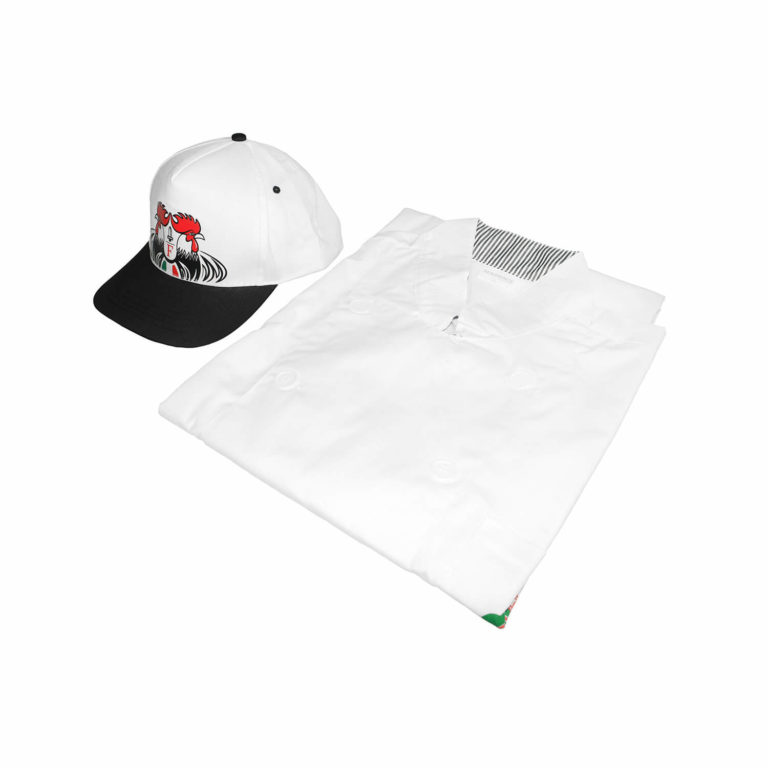 Kit da cuoco “Club dei Galli” cap e grembiule 100% cotone